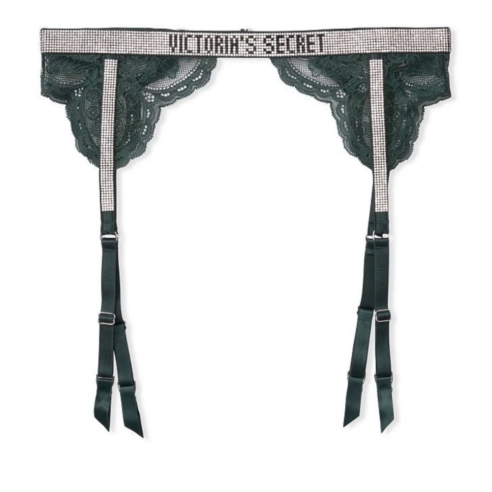 Victoria’s Secret Very Sexy Shine Strap Lace Garter Belt - Picture 2 of 10
